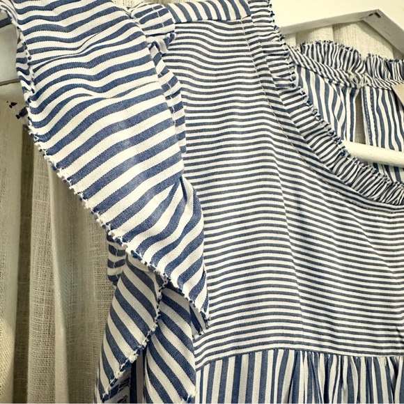 Loft Blue Stripe Blouse - Picture 4 of 4